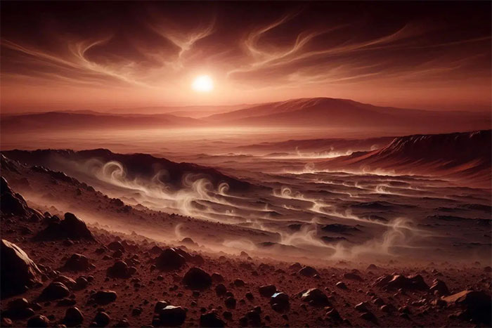 Cảnh quan Gale Crater mà robot Curiosity đang khảo sát