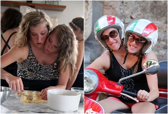 abigail-andd-brittany-hensal-3 Brittany và Abby có thể phối hợp để cùng nấu ăn, dậy học, điều khiển xe máy.