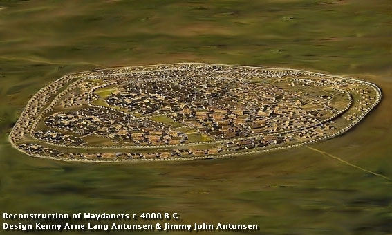 cong-dong-van-hoa-cucuteni-trypillia Hình ảnh cộng đồng văn hóa Cucuteni-Trypillia được tái tạo lại bởi những nhà nghiên cứu.