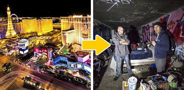 duong-ham-luoi-lasvegas Bên dưới những sòng bạc bận rộn là mê cung của những đường hầm trải dài hơn 320km.
